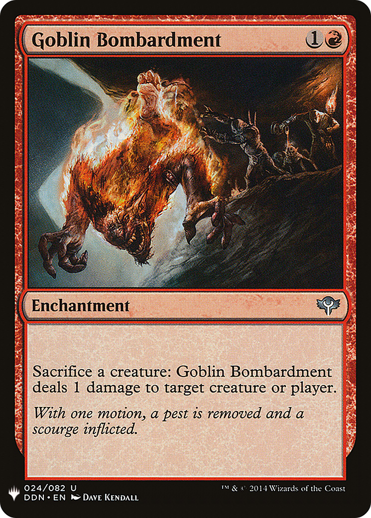 Goblin Bombardment (LIST-DDN-24) - The List