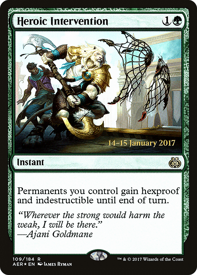 Heroic Intervention (AER) (PRE-109S) - Aether Revolt Promos Foil