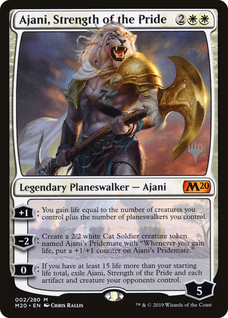 Ajani, Strength of the Pride (PPM20-002) - Core Set 2020 Promos Foil
