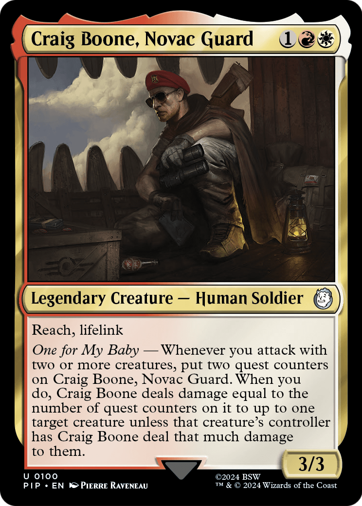 Craig Boone, Novac Guard (PIP-100) - Fallout