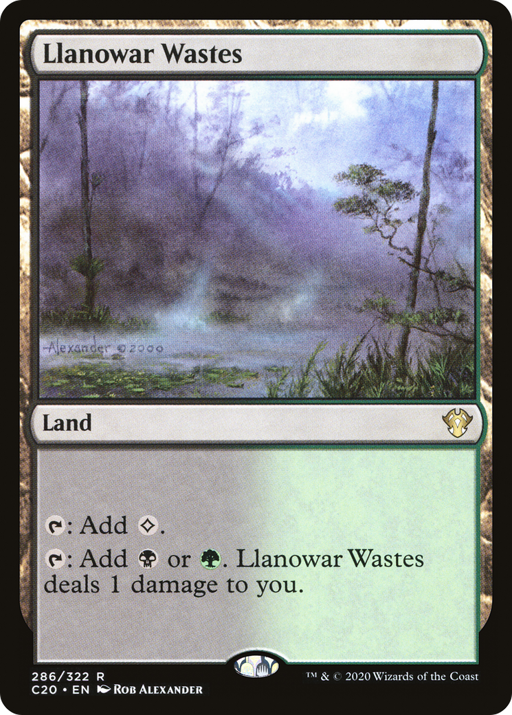 Llanowar Wastes (C20-286) - Commander 2020