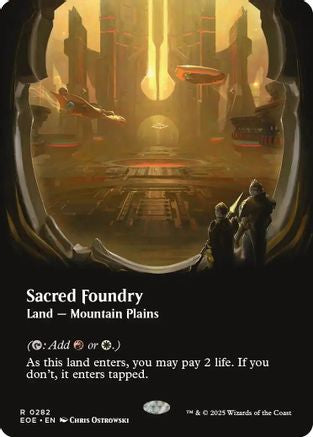 Sacred Foundry (Borderless) (EOE-282) - Edge of Eternities Foil