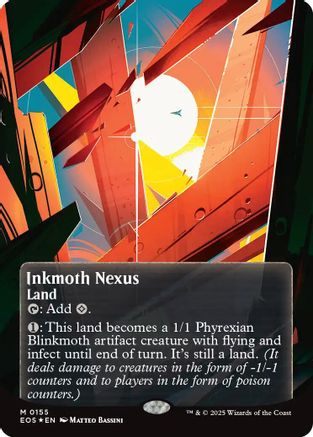 Inkmoth Nexus (0155) (Borderless) (Galaxy Foil) (EOS-155) - Edge of Eternities: Stellar Sights Foil