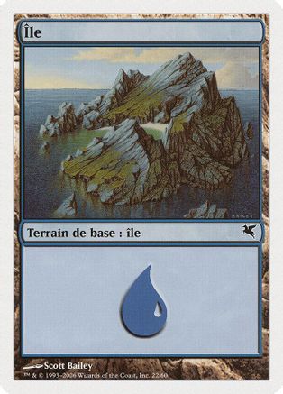 Island (French) - "Ile" (H22) (PSAL-H22) - Magic Encyclopedia 2005 (Salvat/Hachette)