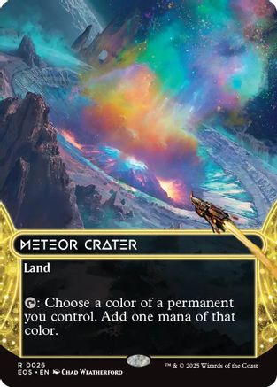 Meteor Crater (0026) (Borderless) (EOS-026) - Edge of Eternities: Stellar Sights