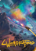 Meteor Crater Art Card (Gold-Stamped Signature) (AAEOE-045) - Art Series: Edge of Eternities