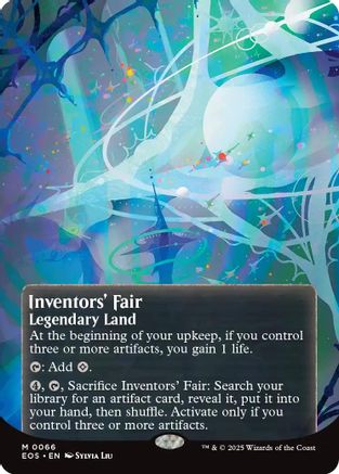 Inventors' Fair (0066) (Borderless) (EOS-066) - Edge of Eternities: Stellar Sights Foil