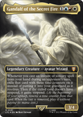 Gandalf of the Secret Fire (Borderless) (Surge Foil) (LTC-551) - Tales of Middle-earth Commander Foil