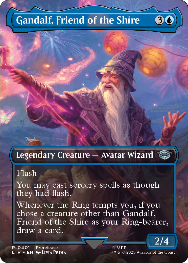 Gandalf, Friend of the Shire (Borderless) (LTR-401) - The Lord of the Rings: Tales of Middle-earth