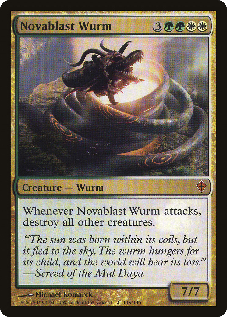 Novablast Wurm (WWK-119) - Worldwake