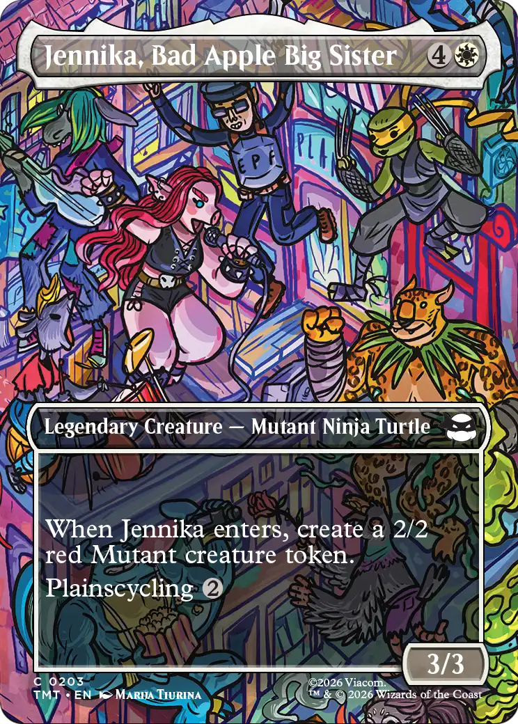 Jennika, Bad Apple Big Sister (Borderless) (TMT-203) - Teenage Mutant Ninja Turtles Foil