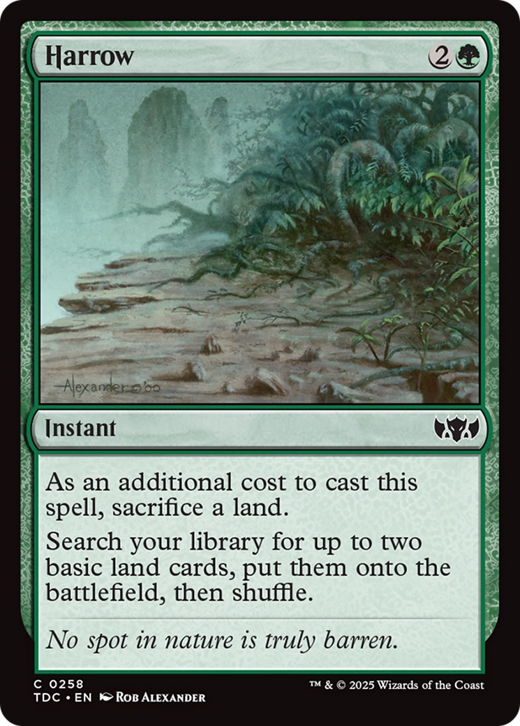Harrow (TDC-258) - Commander: Tarkir: Dragonstorm