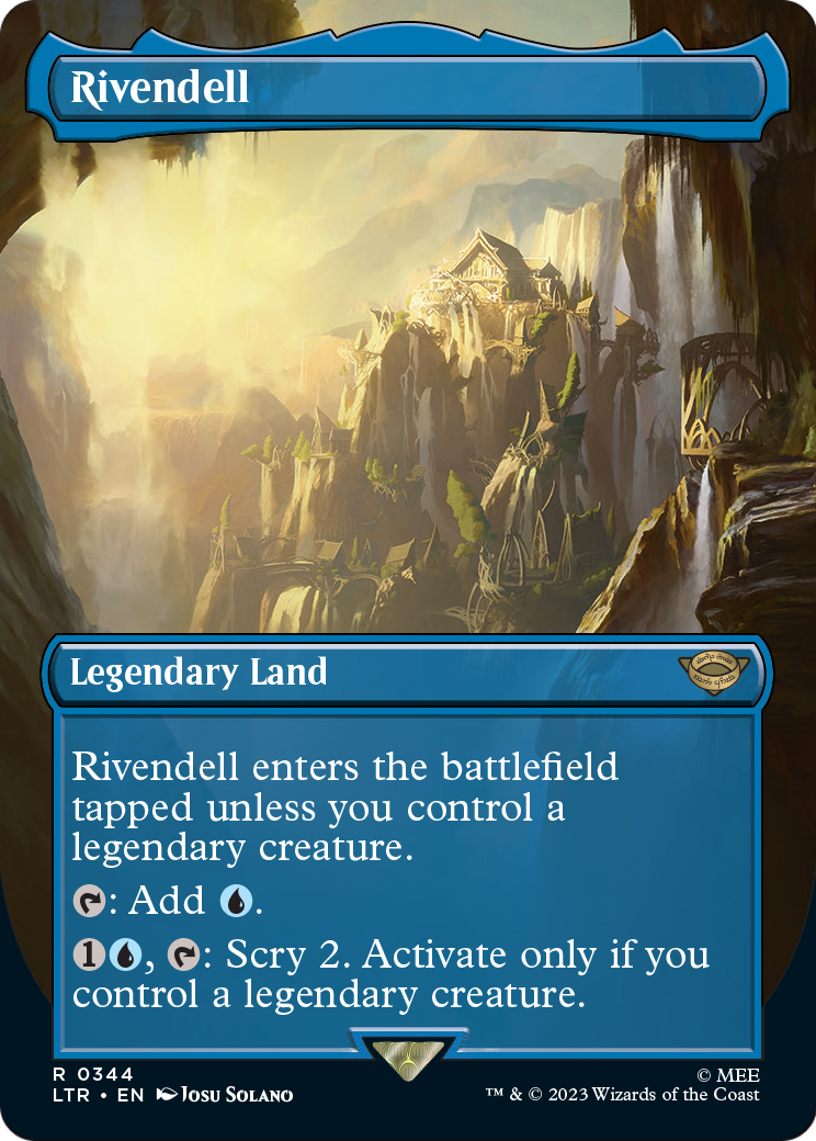 Rivendell (Borderless) (LTR-344) - The Lord of the Rings: Tales of Middle-earth Foil