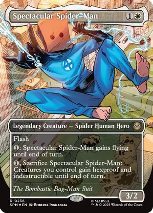 Spectacular Spider-Man (0236) (Borderless) (Textured Foil) (SPM-236) - Marvel's Spider-Man Foil
