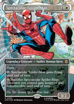 Spectacular Spider-Man (0240) (Borderless) (Textured Foil) (SPM-240) - Marvel's Spider-Man Foil