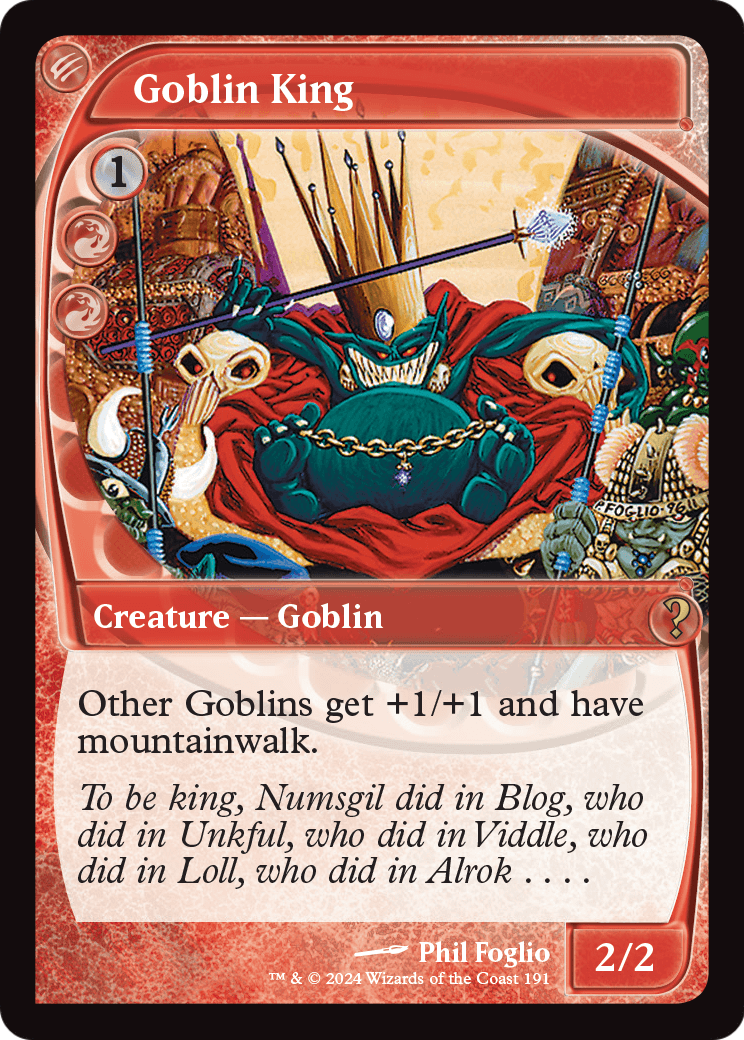 Goblin King (Future Sight) (MB2-191) - Mystery Booster 2 Foil