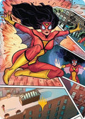 Spider-Woman, Stunning Savior Art Card (Gold-Stamped Planeswalker Symbol) (AASPM-051) - Art Series: Marvel's Spider-Man
