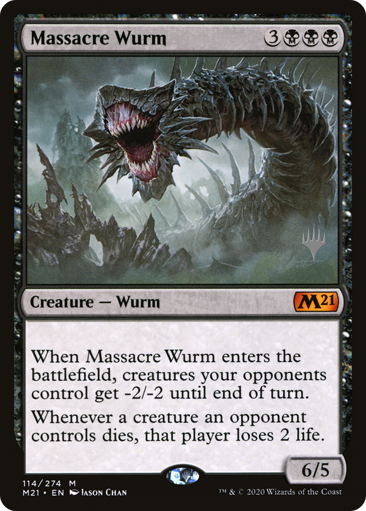 Massacre Wurm (PPM21-114P) - Core Set 2021 Promos Foil
