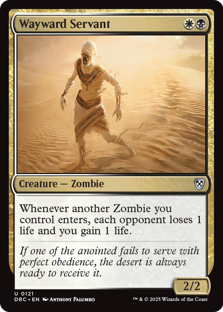 Wayward Servant (DRC-121) - Commander: Aetherdrift
