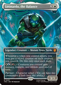 Leonardo, the Balance (0001) (Borderless) (TMC-001) - Commander: Teenage Mutant Ninja Turtles Foil
