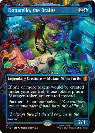 Donatello, the Brains (0002) (Borderless) (TMC-002) - Commander: Teenage Mutant Ninja Turtles