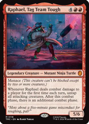 Raphael, Tag Team Tough (TMC-118) - Commander: Teenage Mutant Ninja Turtles