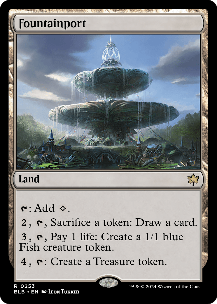 Fountainport (BLB-253) - Bloomburrow Foil