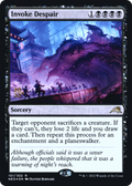 Invoke Despair (PRE-101) - Kamigawa: Neon Dynasty Promos Foil