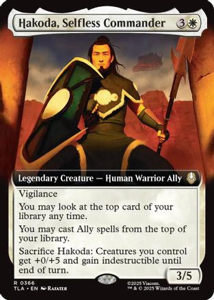 Hakoda, Selfless Commander (Extended Art) (TLA-366) - Avatar: The Last Airbender