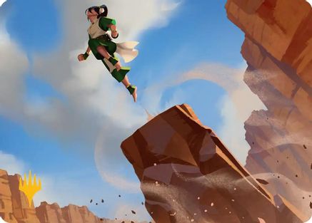 Pillar Launch Art Card (Gold-Stamped Planeswalker Symbol) (ASTLA-016) - Art Series: Avatar: The Last Airbender
