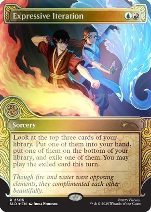 Expressive Iteration (Rainbow Foil) (SLD-2305) - Secret Lair Drop Series Foil