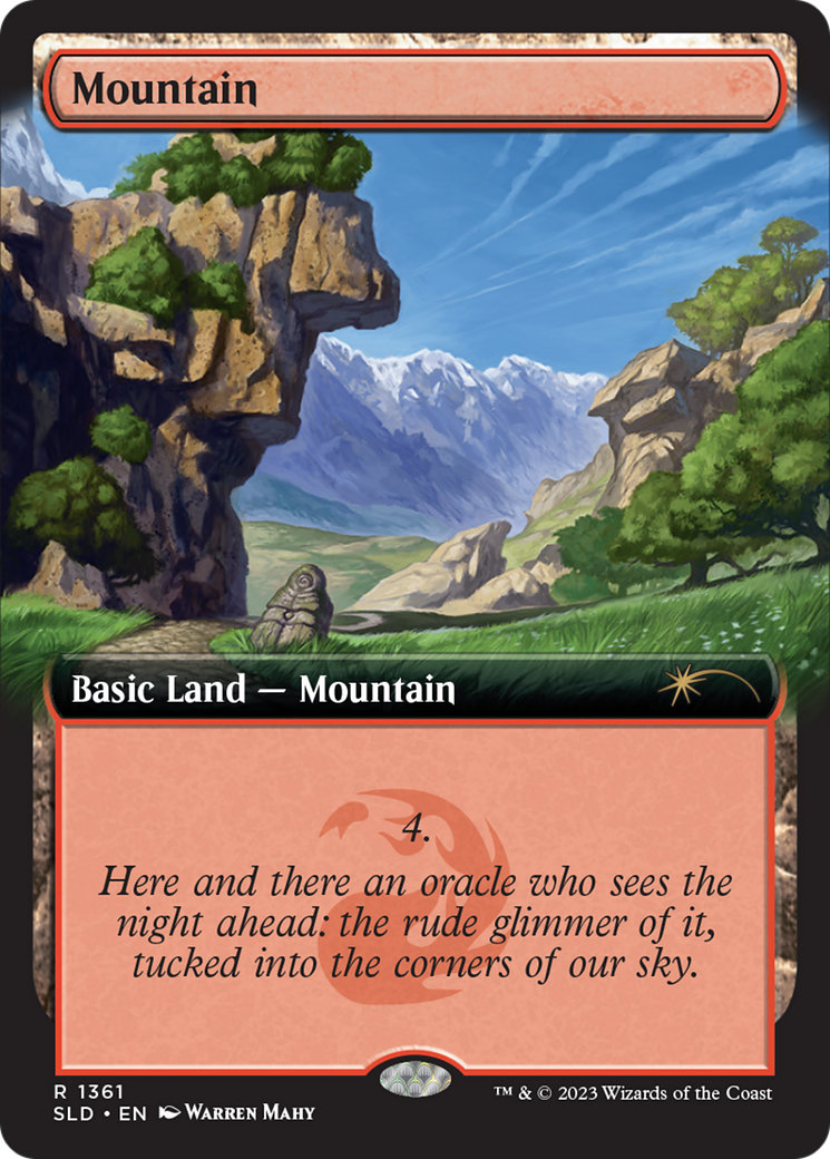 Mountain (1361) (SLD-1361) - Secret Lair Drop: (Extended Art)