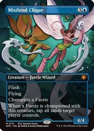 Mistbind Clique (Borderless) (SPG-131) - Special Guests Foil