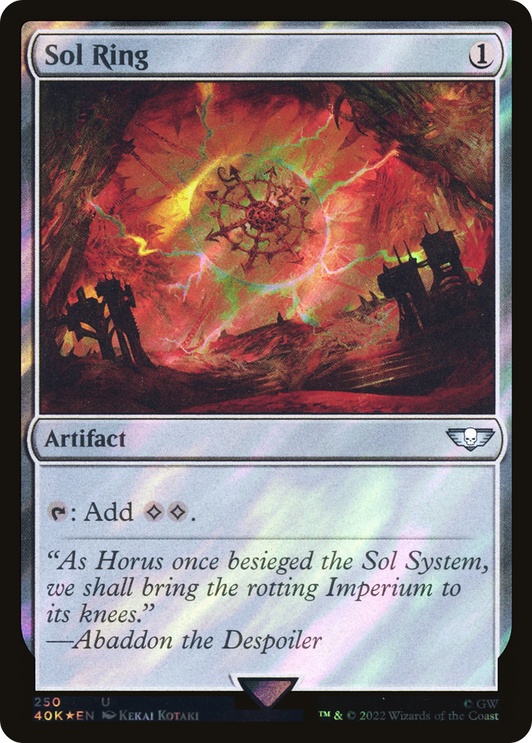 Sol Ring (250) (Surge Foil) (40K-250) - Warhammer 40,000 Commander Foil