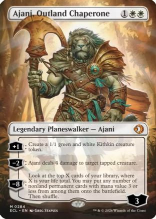 Ajani, Outland Chaperone (Borderless) (ECL-284) - Lorwyn Eclipsed