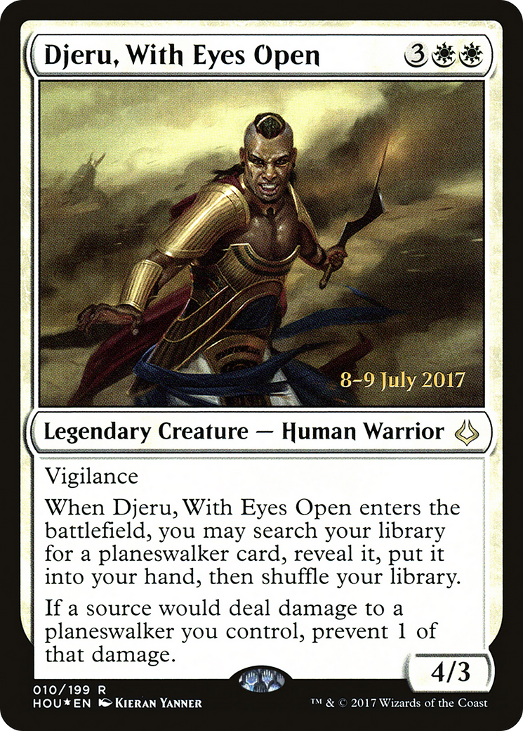 Djeru, With Eyes Open (PRE-10S) - Hour of Devastation Promos Foil
