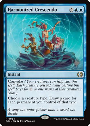 Harmonized Crescendo (PPECL-054) - Promo Pack: Lorwyn Eclipsed Foil