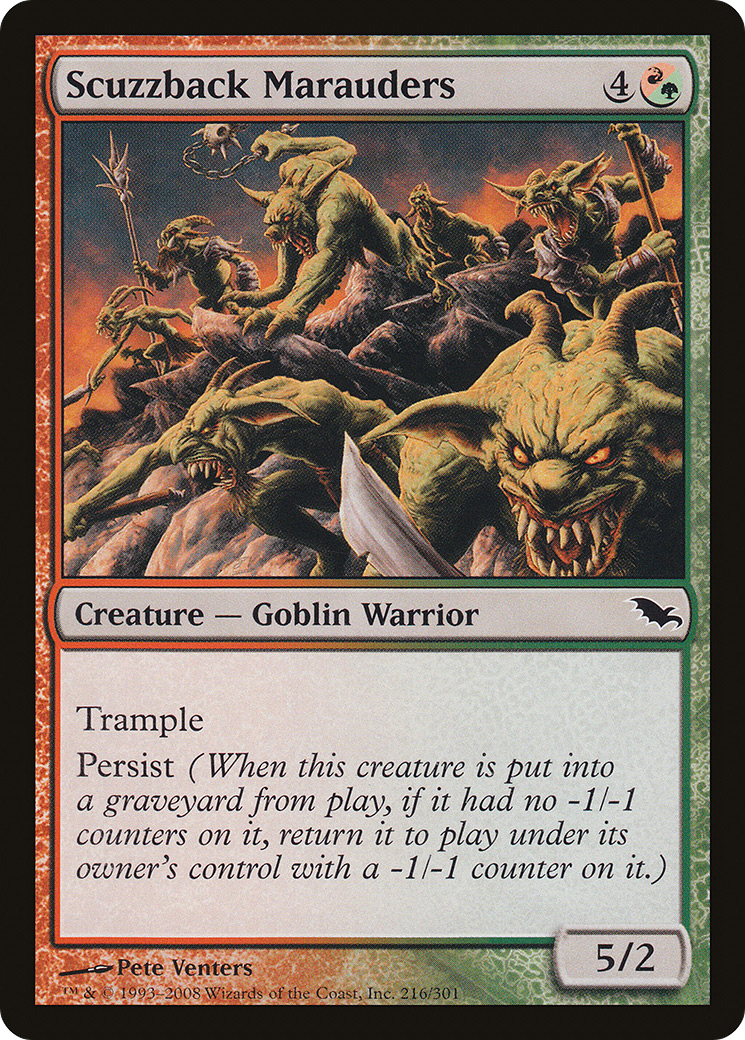 Scuzzback Marauders (SHM-216) - Shadowmoor