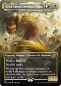 King Caesar, Awoken Titan - Snapdax, Apex of the Hunt (IKO-381) - Ikoria: Lair of Behemoths / King Caesar, Awoken Titan (Borderless) Foil