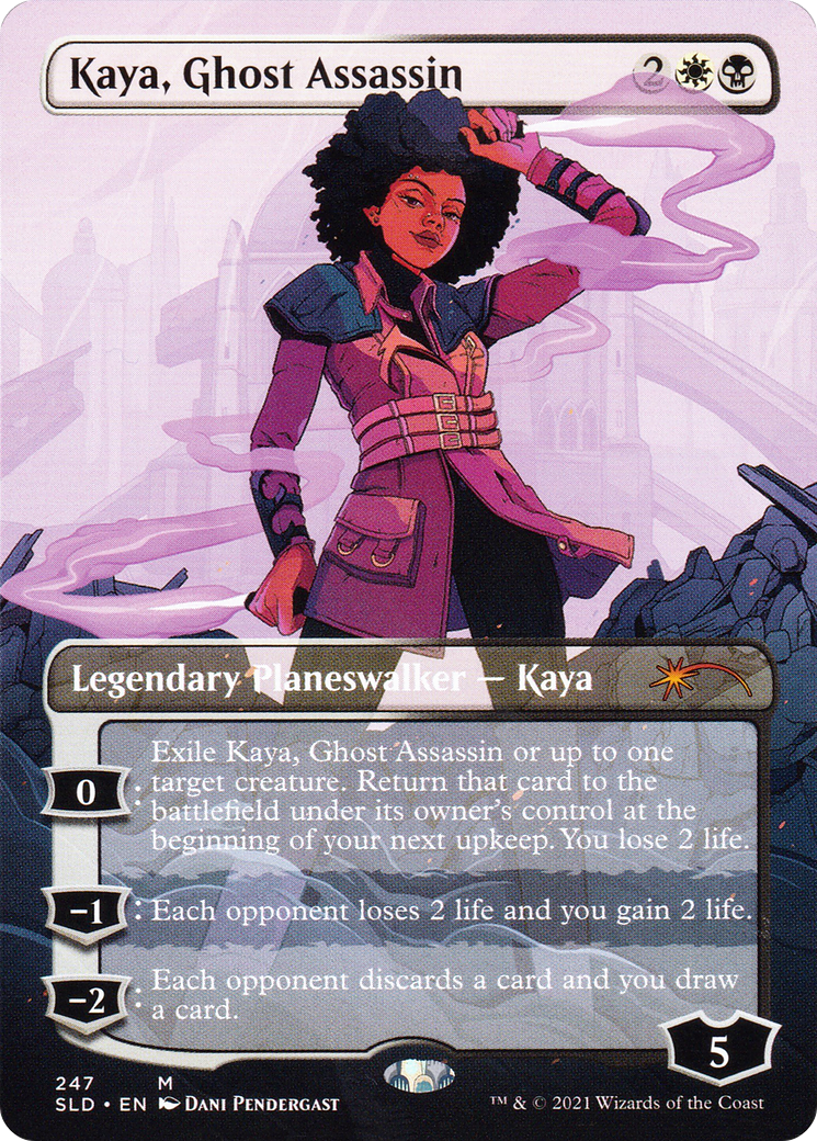 Kaya, Ghost Assassin (SLD-247) - Secret Lair Drop (Borderless) Foil