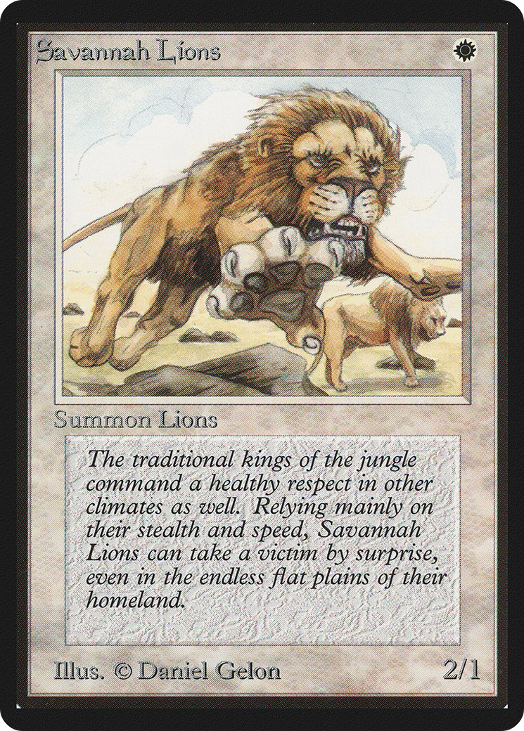 Savannah Lions (LEB-) - Limited Edition Beta