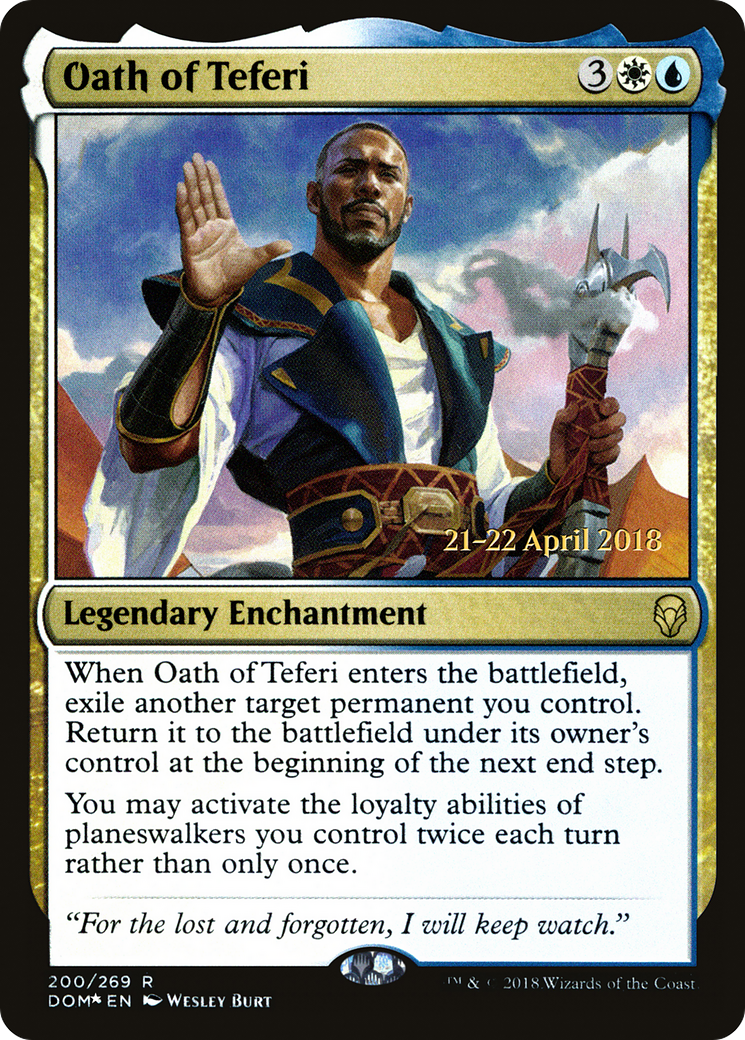 Oath of Teferi (PRE-200) - Dominaria Promos Foil