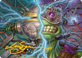 Mind Transfer Protocol Art Card (Gold-Stamped Signature) (ASTMT-005) - Art Series: Teenage Mutant Ninja Turtles