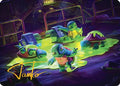 The Ooze Art Card (Gold-Stamped Signature) (ASTMT-018) - Art Series: Teenage Mutant Ninja Turtles