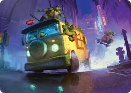 Turtle Van Art Card (ASTMT-019) - Art Series: Teenage Mutant Ninja Turtles