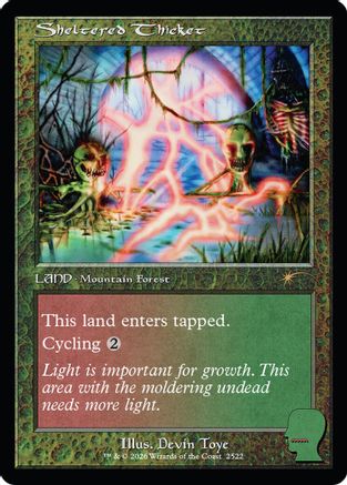 Sheltered Thicket (SLD-2522) - Secret Lair Drop Series
