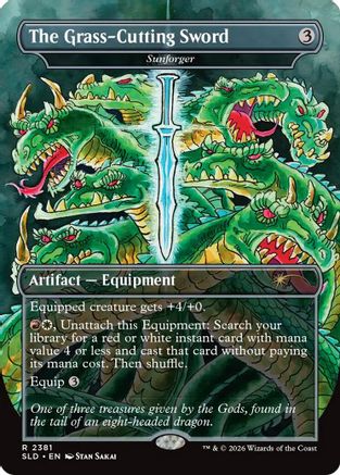 The Grass-Cutting Sword - Sunforger (SLD-2381) - Secret Lair Drop Series