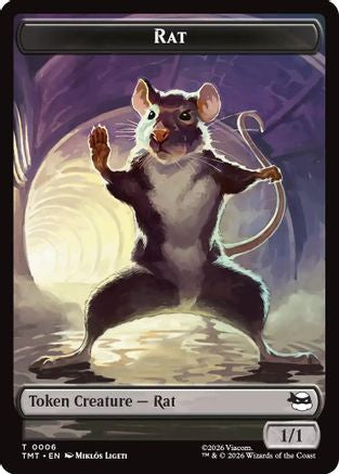 Rat // Copy Double-Sided Token (TMT-6 // 1) - Teenage Mutant Ninja Turtles