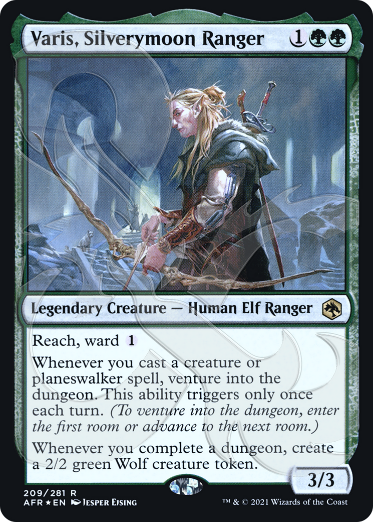 Varis, Silverymoon Ranger (AFR&-209) - Adventures in the Forgotten Realms Promos Foil