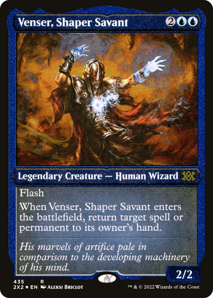 Venser, Shaper Savant (Foil Etched) (2X2-435) - Double Masters 2022 Foil